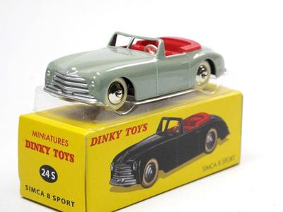 DINKY TOYS Масштаб Dinky Simca 8 Sport Серый SIMCA 8 Sport Реплика Литая Модель Автомобиля 1/43