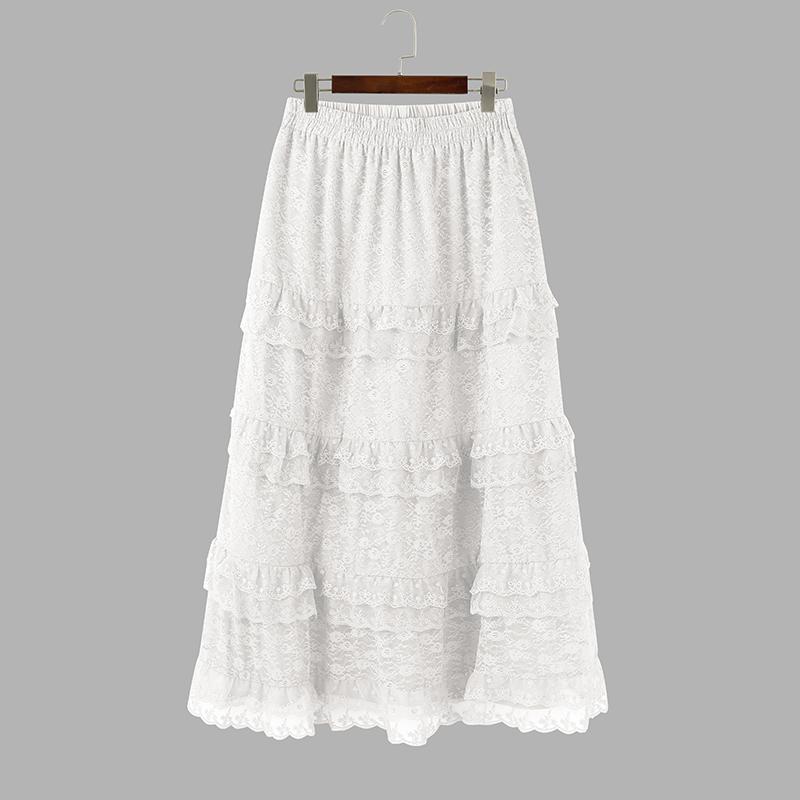 ZANZEA Женские летние модные пэчворк кружевные длинные юбки