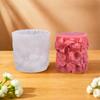 Silicone Cylindrical Candle Mould Rose Resin Mold Soap Flowers Cylinder Candle Mold  Candle Making