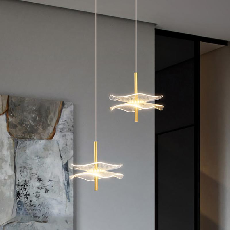 Lustre LED Pendant Lights Fixture Indoor Lighting Nordic Hanging Lamp Dining Tables Living Room Stairs Home Decor Pendant Lamp