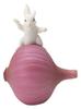 Matsuno Hobby Cute Animal Mascot Figurine, Rabbit and Onion, H6.5 X W5.5 X D4.5cm (Gardening & Interior Decor Series) GM-3834