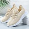 Shoes Women's 2025 Summer New Single Shoes Lightweight Soft-soled Women's Shoes Mesh Hollow Casual Sports Shoes