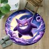 1pc Gengar2 Print Round Carpet Chair Round Carpet Suitable for Bedroom Living Room Home Decorative Carpet