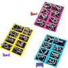 Набор из восьми металлических игрушек-головоломок: Образовательная головоломка «Девять связанных колец» с разъединяющейся застежкой, полный набор из 24 деталей