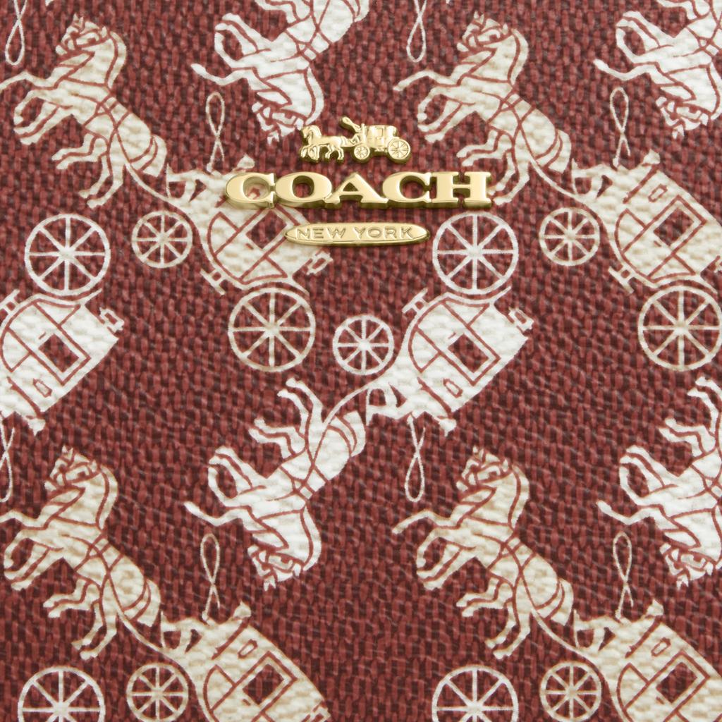 Coach Nolita 19 Новогодняя Коллекция Год Лошади Ограниченный Выпуск Принт с Каретой Металлические Акценты Сумка на Плечо из Искусственной Кожи Маленькая CDC37-IMWGD