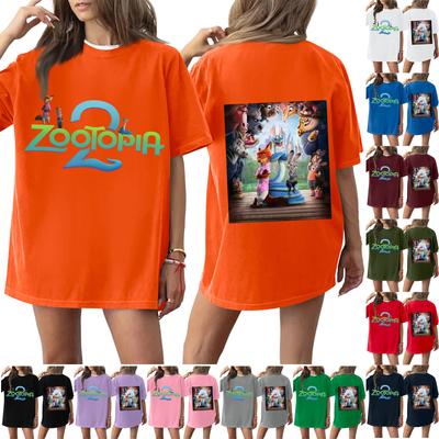 Женская повседневная модная футболка с круглым вырезом, принтом и коротким рукавом