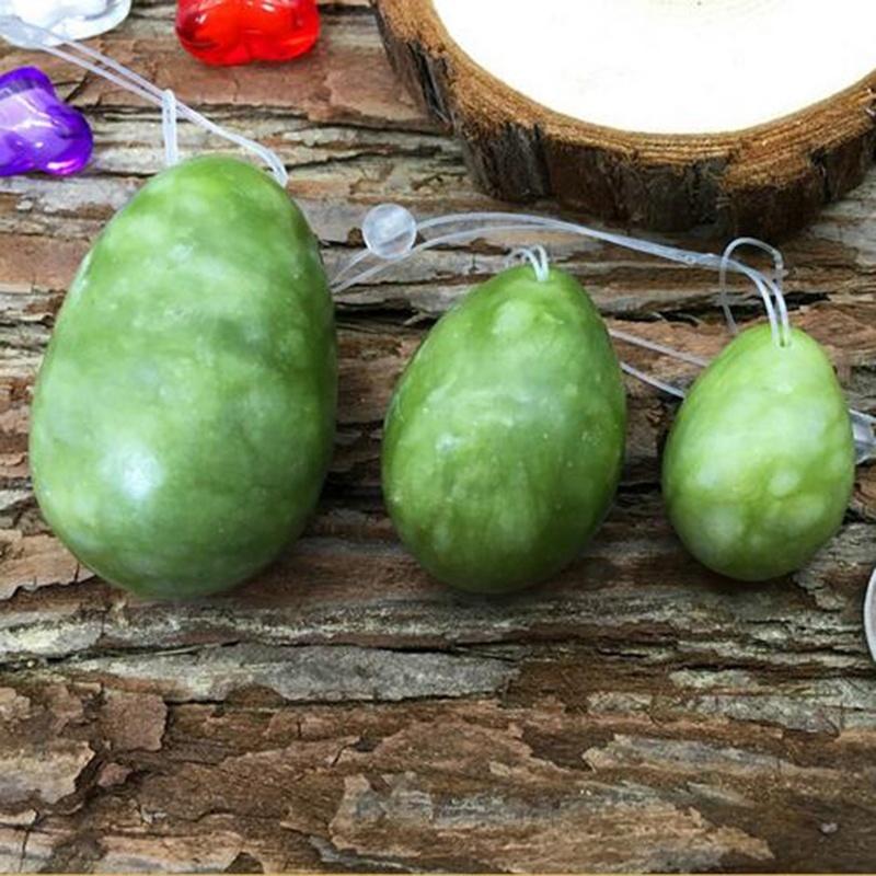 Роликовый массажер для тела с имитацией нефритового яйца, массаж лица, морщин, расслабление таза, упражнения