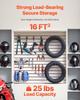 4 x 4 ft Slat Wall Paneling MDF White Garage Slatwall with Modular Design