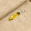 Citrine Gemstone Handmade 925 Sterling Silver Jewelry Lovely Pendant Gift For Her
