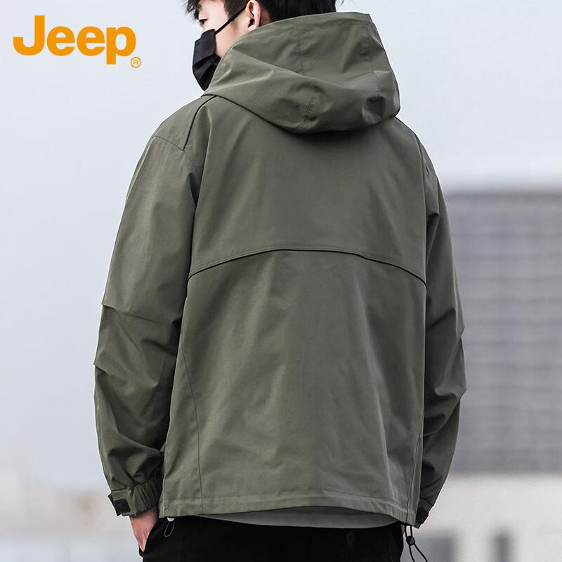 Jeep Мужская ветровка с капюшоном