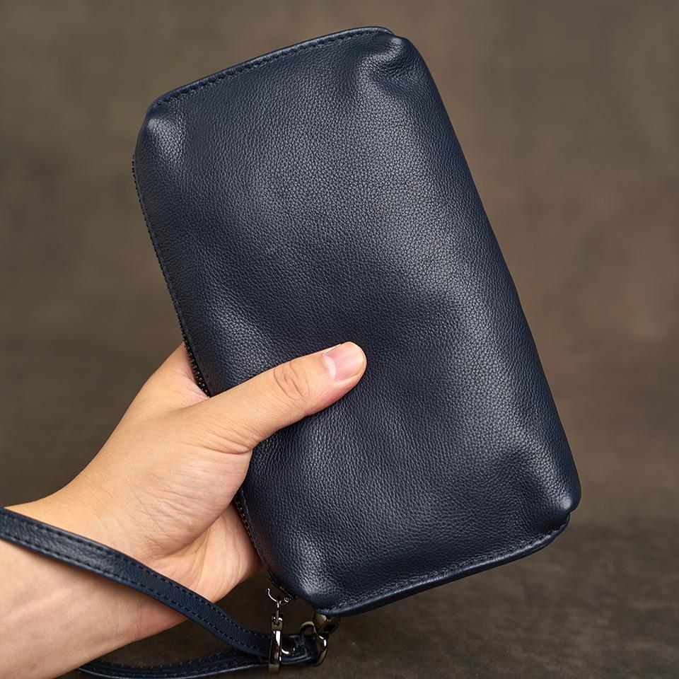 Натуральная кожа, повседневный мужской клатч, кошелек для телефона, мини-кошельки для монет, держатель для кредитных карт, черные деловые маленькие сумки для денег