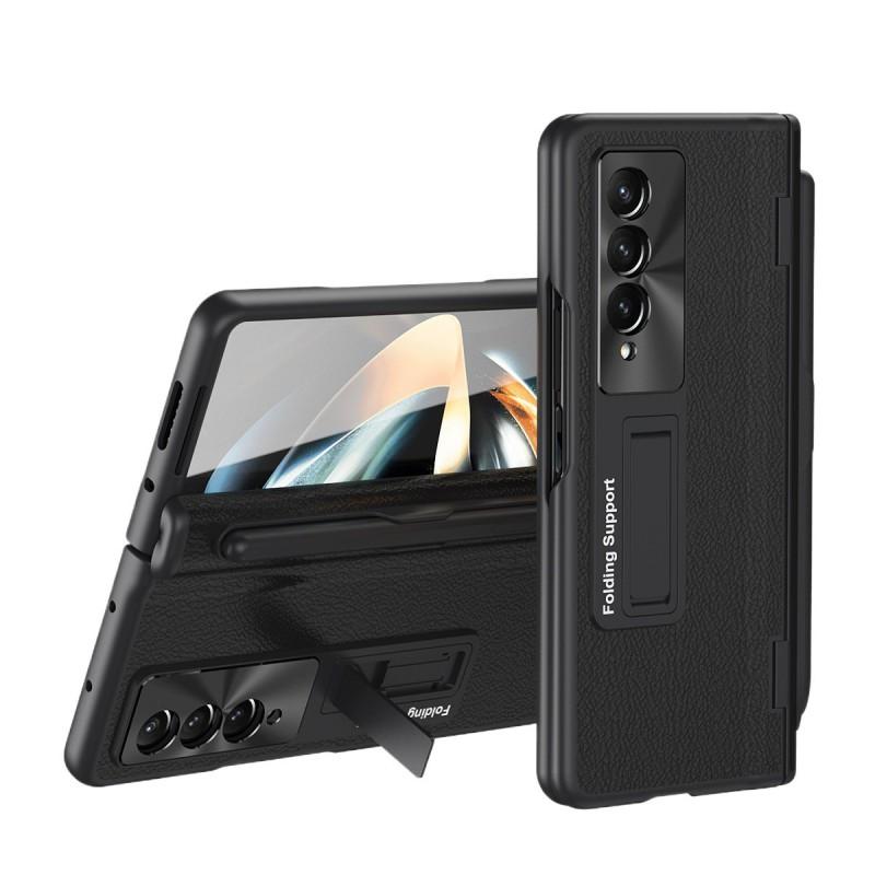 Magnetic Flip Case With Stylus Slot Kickstand Galaxy Z Fold8 Fold7 Fold6 Shockproof PU Leather Cover