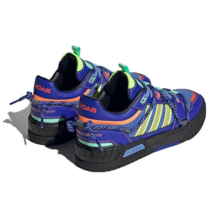 Adidas Neo D-Pad Модные Повседневные Нескользящие Износостойкие Низкие Кеды для Скейтборда Унисекс Кроссовки Синий Зеленый Желтый HQ7057