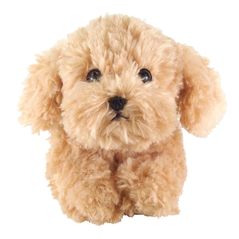 Beige Lap Puppy Toy Poodle Plush Toy, Small, P-3042