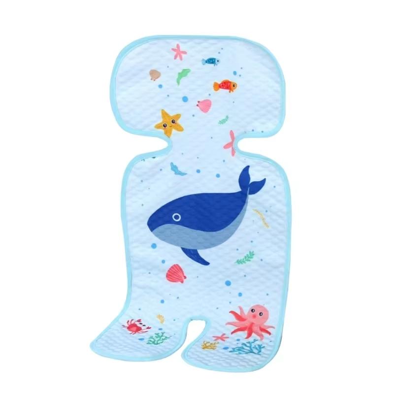 Xiaomi 0-3 Years Baby Stroller Mat Summer Ice Silk Breathable Mesh Cart seat cushion for Infant Cartoon Baby Stroller Seat Cushion