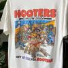 Футболка унисекс Hooters Racing в винтажном стиле, с коротким рукавом, классического белого цвета, репринт