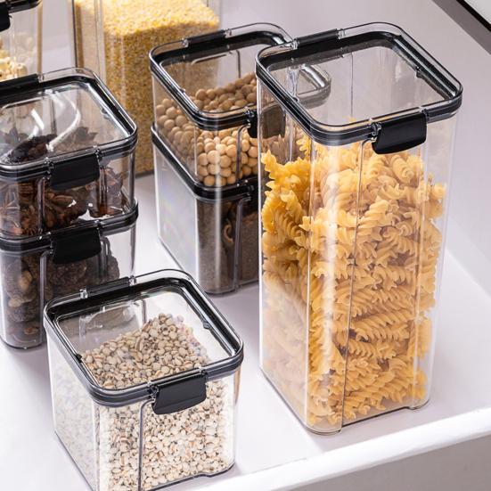 Sealed Can Transparent Large Capacity PP Visible Food Storage Container for Home