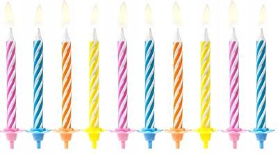 Birthday Candles, Mix, 6cm