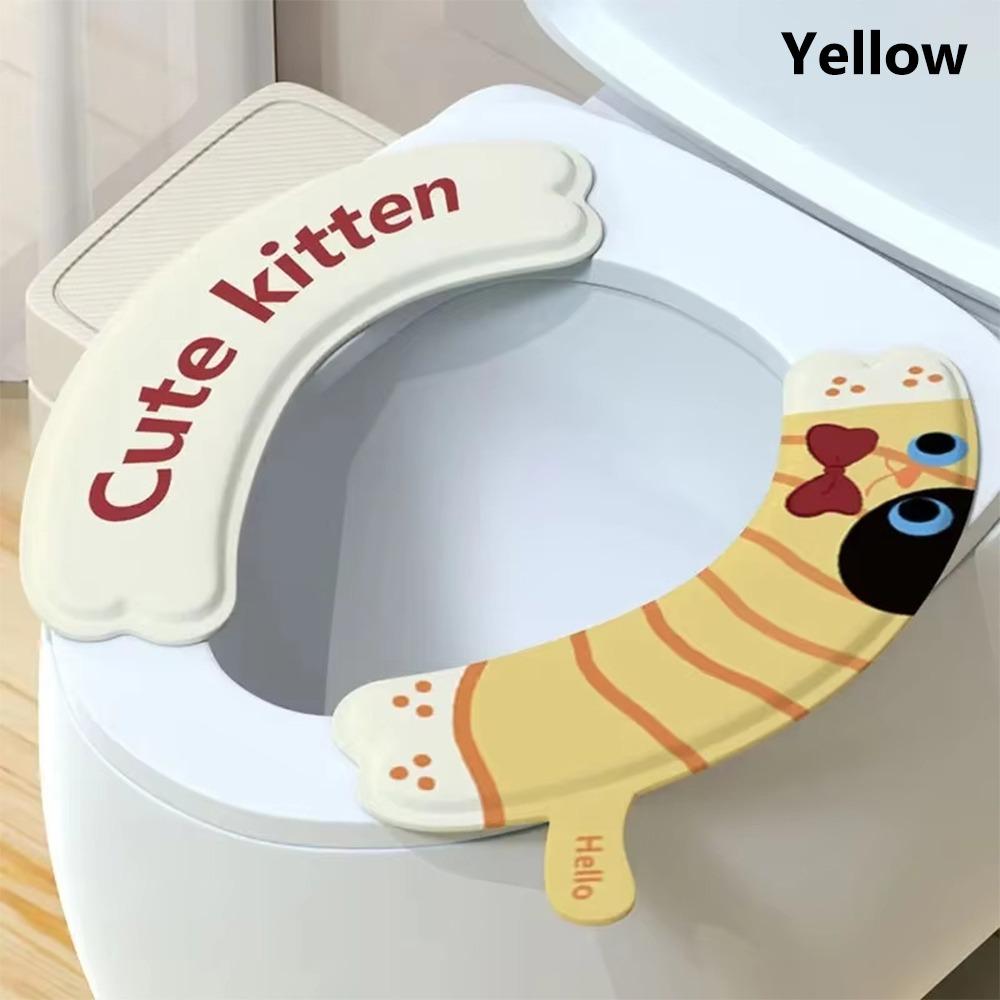 2Pcs/set Universal Toilet Sticker Reusable Toilet Seat Covers New Toilet Mat