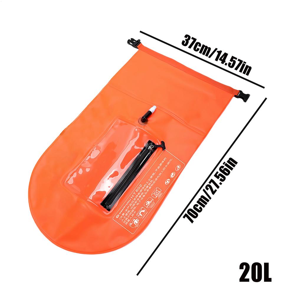 20L Swimming Buoy 2-in-1 Swimming Buoy Desiccant Bag Adult Swimming Aid Air bag Swimming Buoy With Adjustable Belt