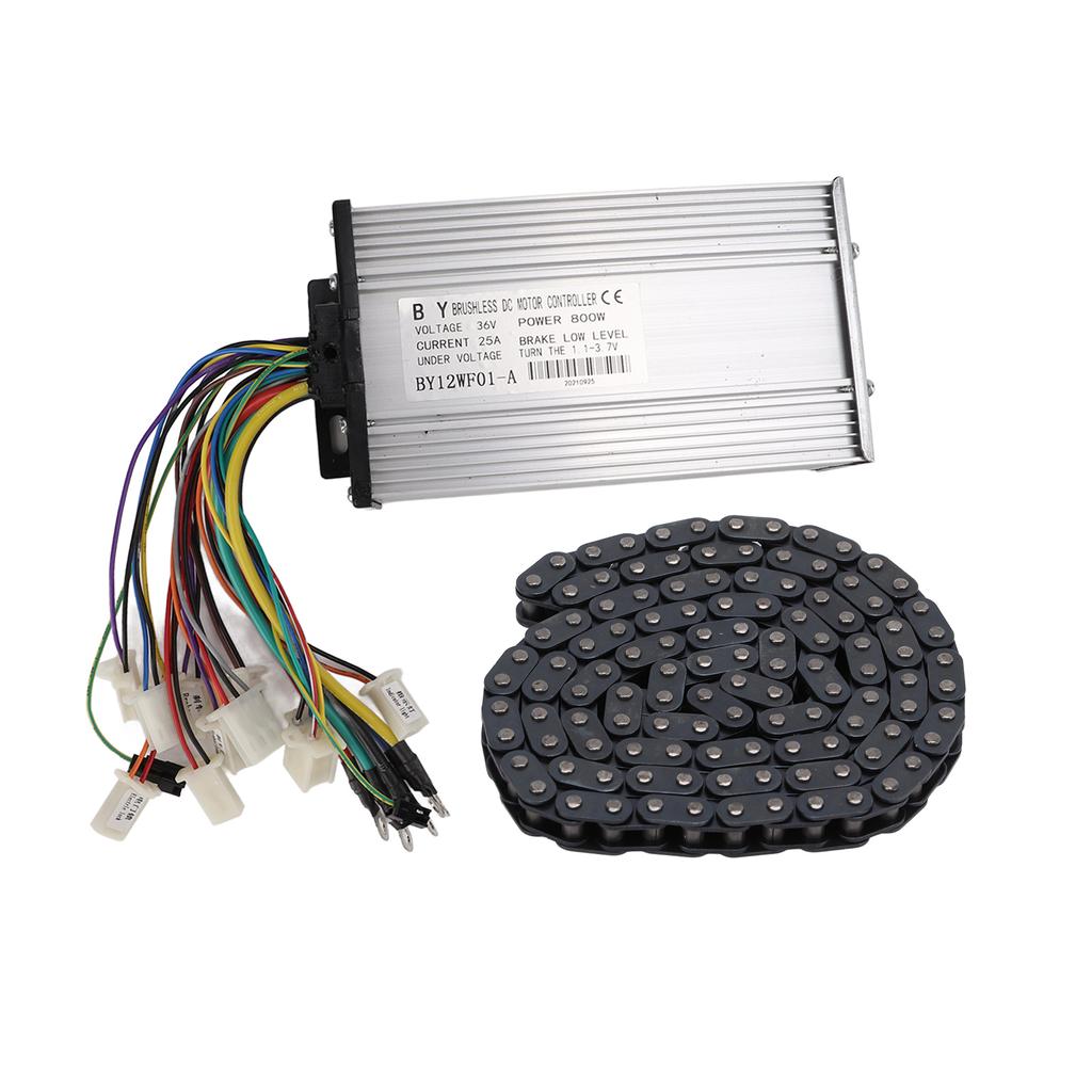 Brushless Motor Controller Kit 36V 800W DC High Speed Motor Kit with Sprocket For Bike Scooter