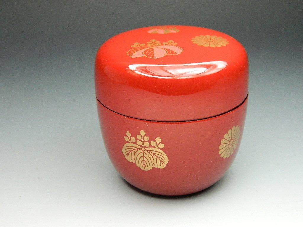 Средний Кодаидзи Киноварного цвета фенольная смола, которая не теряет своих свойств Сделано в чайной утвари Нацумэ, Маки, Лак, Маки, Форма, Япония,