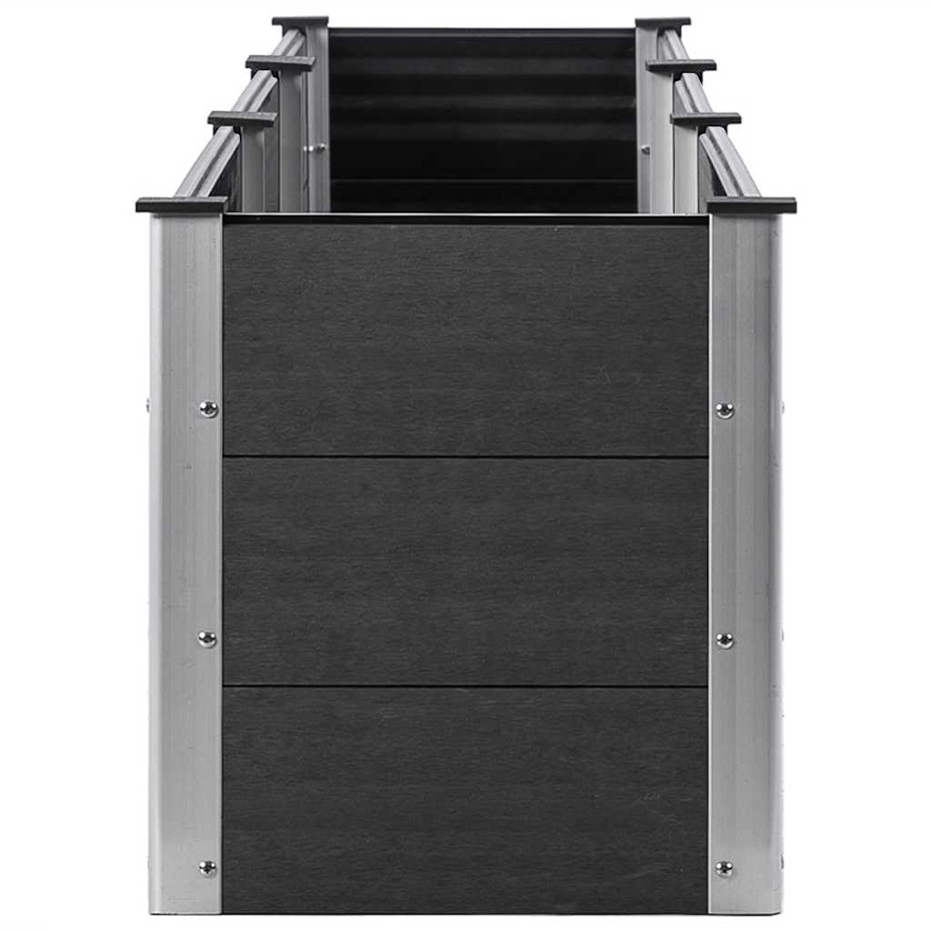 Garden Raised Bed 300x50x54 cm WPC Gray