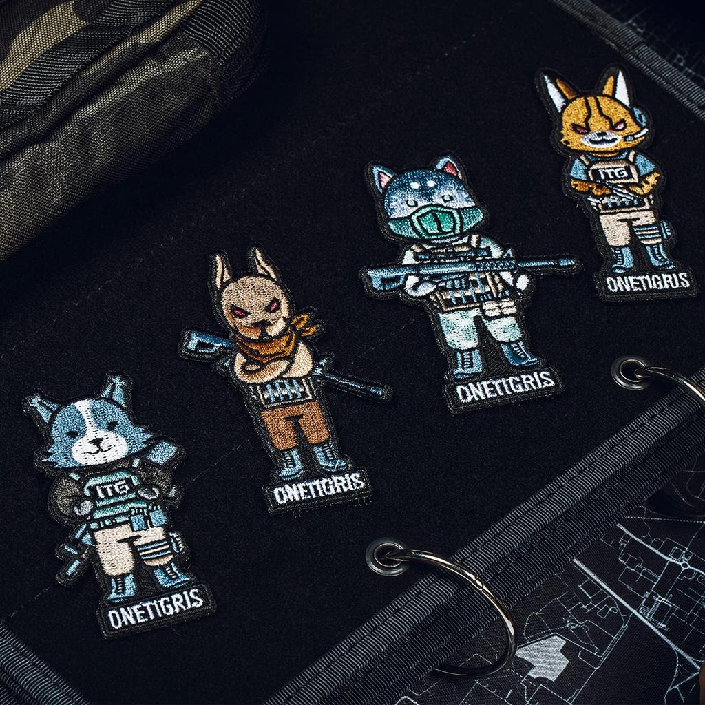 OneTigris K9 Patch Dog Morale Patch for Vest Harness Collar Leash(Border Collie)