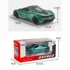 1:32-масштабная игрушечная модель автомобиля McLaren 720S, автомобиль с откатным механизмом из цинкового сплава со звуком и светом и открытой дверью кузова, игрушечный автомобиль для детей, подарок для мальчиков и девочек