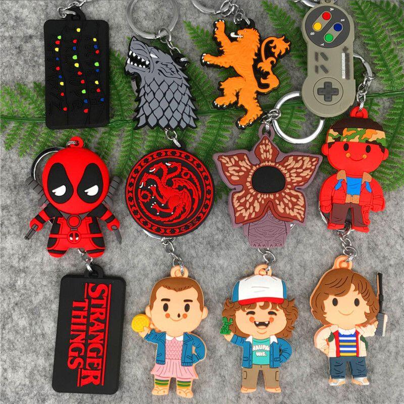 Deadpool Doublesided Pvc Soft Plastic Pendant Key Chain