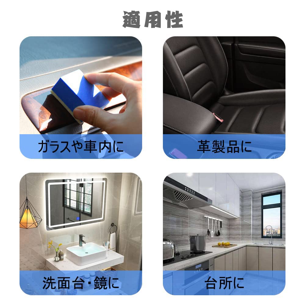 Samcos Полировка губкой, Набор из 12 штук, Войлочная губка для ручной полировки, Шлифовка, Шлифовка, Шкала