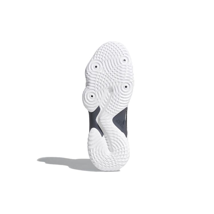 Adidas Pro Bounce 2018 Fashion Versatile Shock Absorption Anti-Slip Mid-Top Basketball Shoes Men Sneakers Black White FW5746