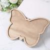 1pc Butterfly Theme Wooden Tray,Contemporary Handcrafted Wood Party Table Decoration for Weddings,Showers,Bridal Events,Elegant Butterfly Design
