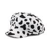 Y2K Leopard Print Octagonal Hat Spot Peaked Cap Cute Women Beret  Ladies