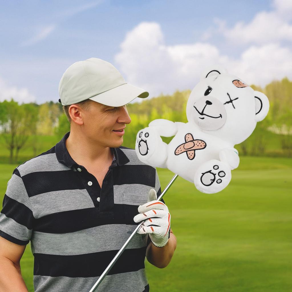 Чехол для гольфа с изображением персонажа, чехол для клюшки DR 460cc, чехол из дерева, мягкая игрушка, легко надевается и снимается, лечебный, одиночный предмет, животное