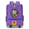 Stylish Printed Backpack Teens 14-inch Laptop Compartment Oxford Fabric Breathable Padded Straps School Daily Use