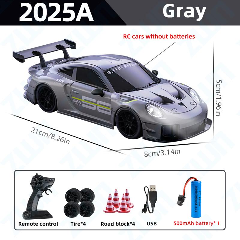 2026 Профессиональный радиоуправляемый автомобиль 1/24, 2,4 ГГц, высокоскоростной дрифт, 4WD, с светодиодной подсветкой, радиоуправляемая гоночная модель, игрушка для мальчика, лучшие подарки с ручкой