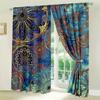 2 шт. Бохо цветочные шторы винтажные бохо цветочные узорчатые оконные шторы для спальни гостиной карнизы для окон