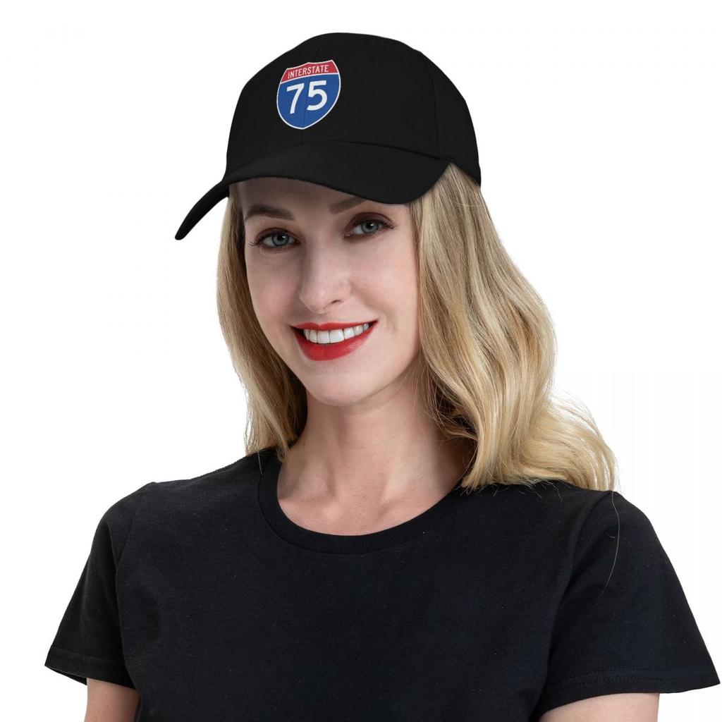 Кепка с дизайном I-75 Interstate Sign, шляпа-дерби, шляпа для лошади, мужская, женская