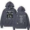 Kanye West Bully Album 2026 Tour Print Hoodie Men Women Gothic Punk O-Neck Pullover Loose Casual Hip-hop Streetwear Sweatshirts