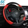 Автомобильный Стайлинг, чехол на руль, искусственная кожа, 37-38 см, чехлы на колеса автомобиля, противоскользящие, дышащие, универсальные, авто