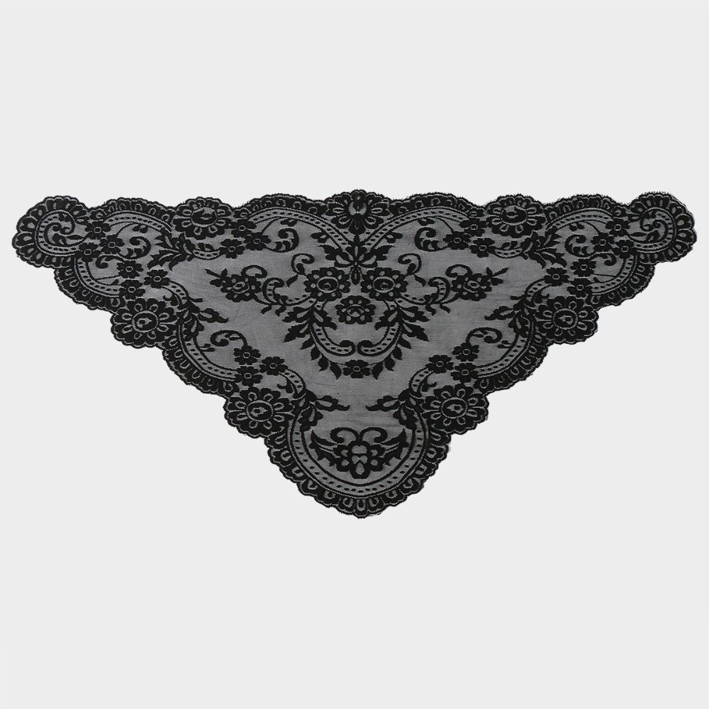 Vintage Head Covering Scarf Shawl Elegant Wedding Headscarf Embroidered Flower Scarf Party