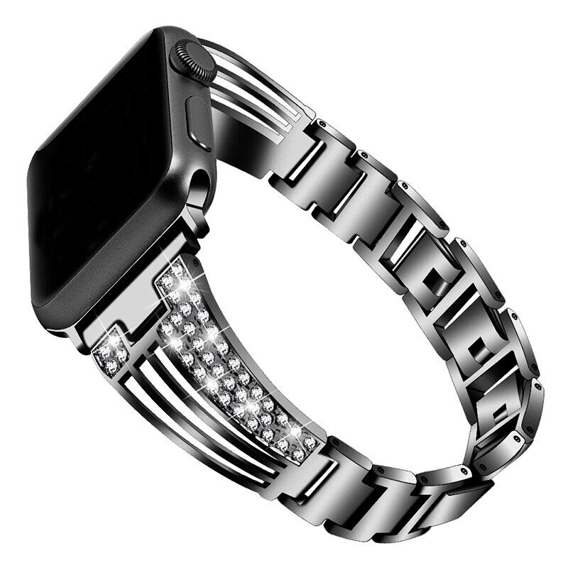 Ремешок с бриллиантами для Apple Watch ultra band 49 мм 45 мм 41 мм 44 мм 40 мм Ремешок для iwatch serice 10 9 8 7 6 5 4 3 46 мм 42 мм