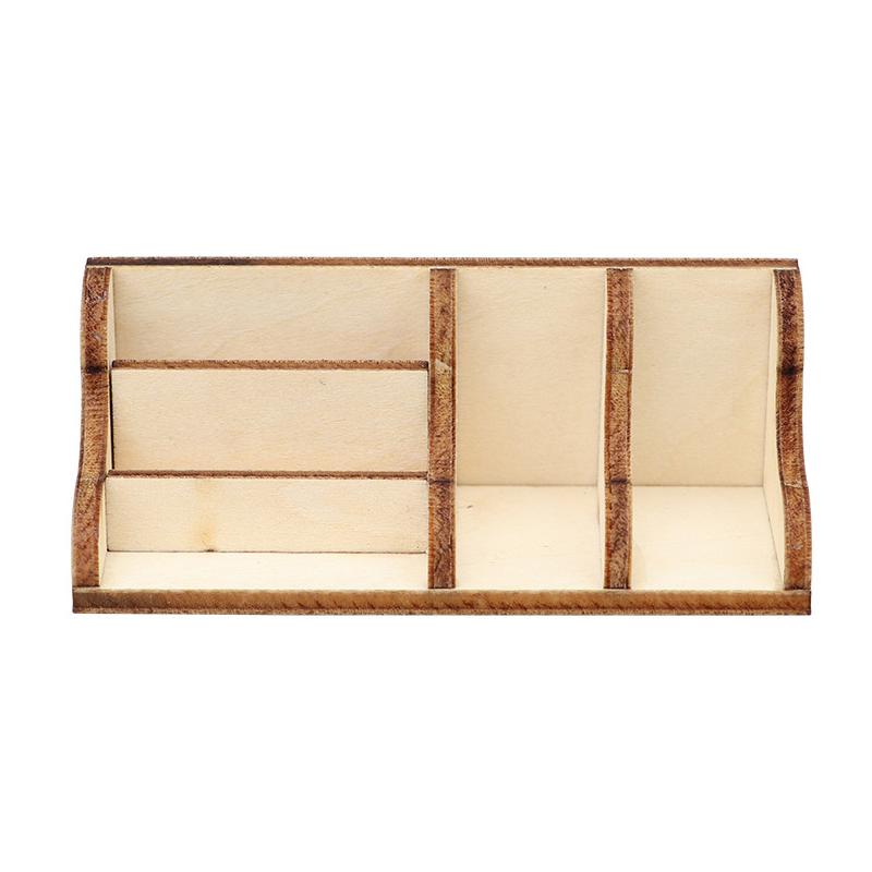 1:12 Dollhouse Miniature Desktop Storage Rack Bookshelf Organizer Box Model Home Decor Toy Doll House Accessories