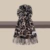 Windproof Tassels Shawl Leopard Lady Scarves Wraps Fashion Winter Warm Scarf  for Women Man