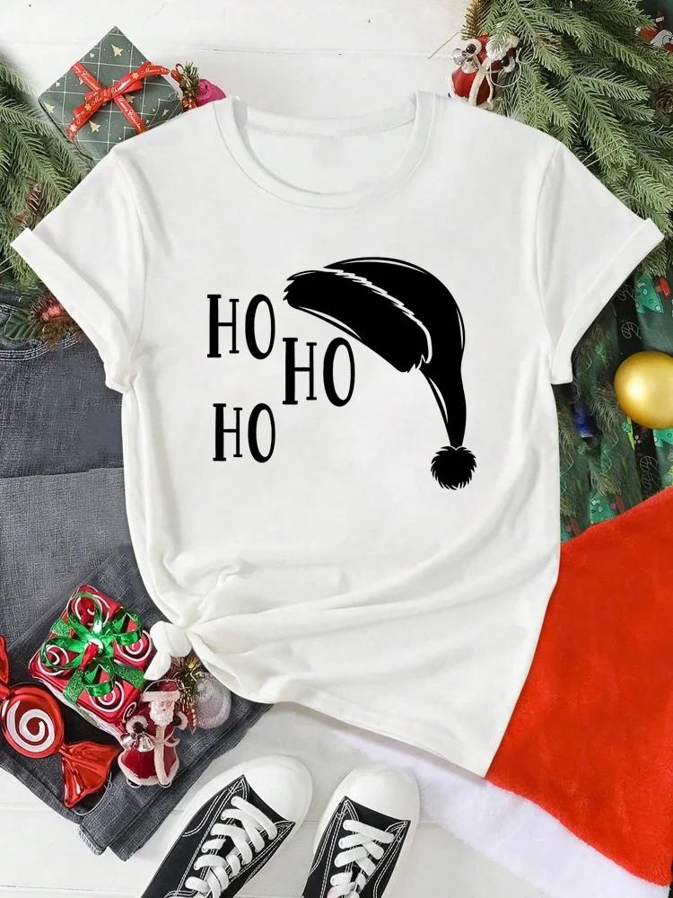 Unisex Christmas Santa Claus Printed T Shirt Christmas Xmas Cartoon Top Tshirt Harajuku Fashion New Year Tshirt Clothing