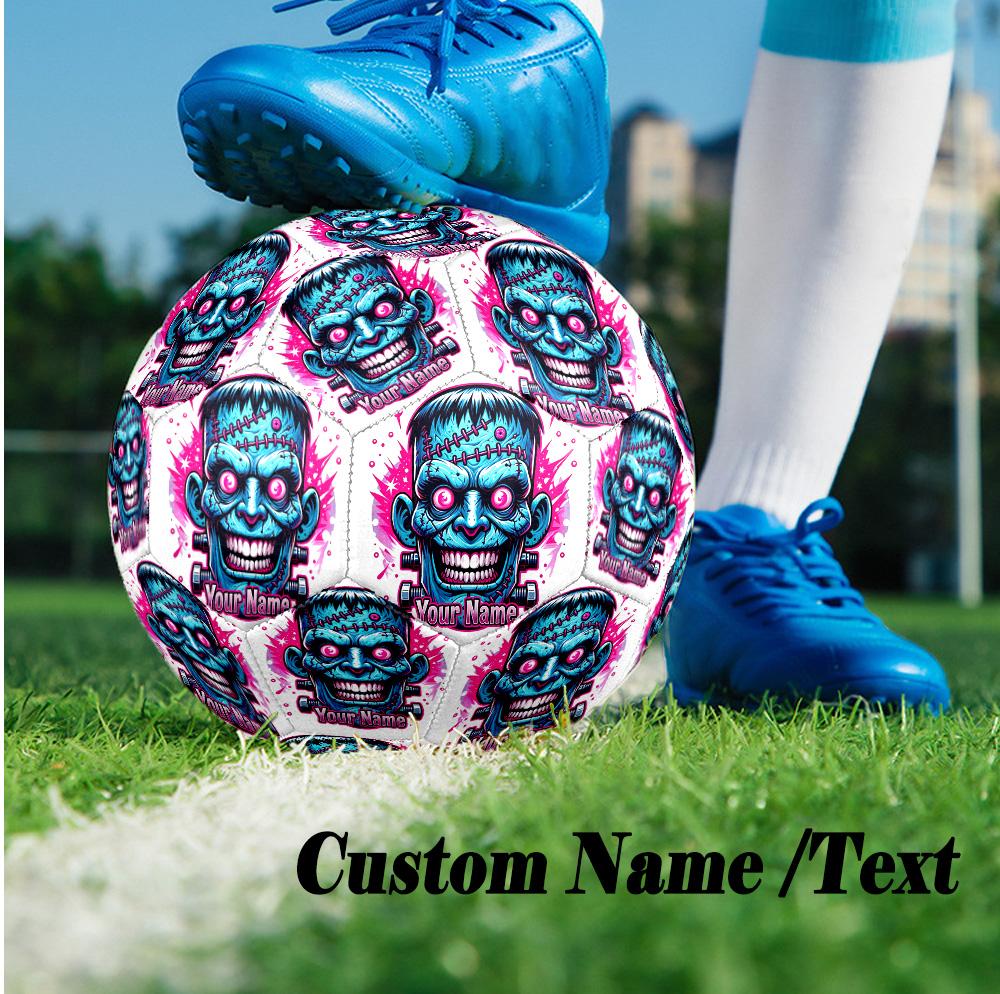 Custom Text Size 5 Soccer Ball, Standard Match Football For OutdoorFrankenstein's Monster