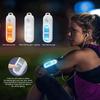 Outdoor Night Running Tri-Color Light Women Personal Safety Alarm Light USB Rechargeable 130dB Emergency Alarm Keychain LED Flashlight