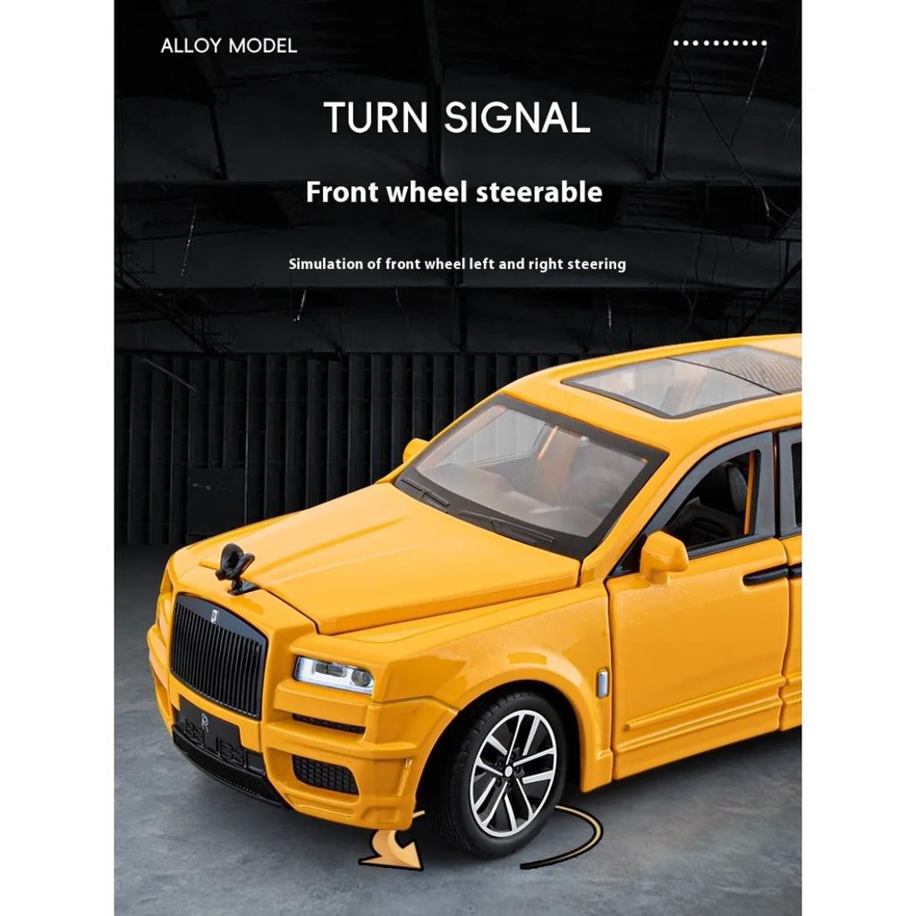 1/32 Scale Rolls-Royce Cullinan Alloy Car Model with Lights and Sounds, Children's Toys, Desktop Collection Ornaments, Boys' Birthday Gifts