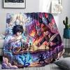 Death Note Print Warm Flannel Blanket Comfortable for Home Bedroom Sofa Outdoor Picnic.-TING